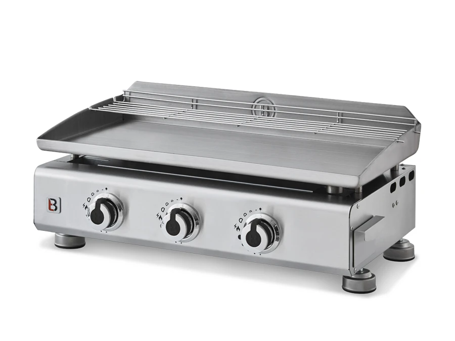 Plancha Gaz Inox SILVIA BRASERO - 3 Feux